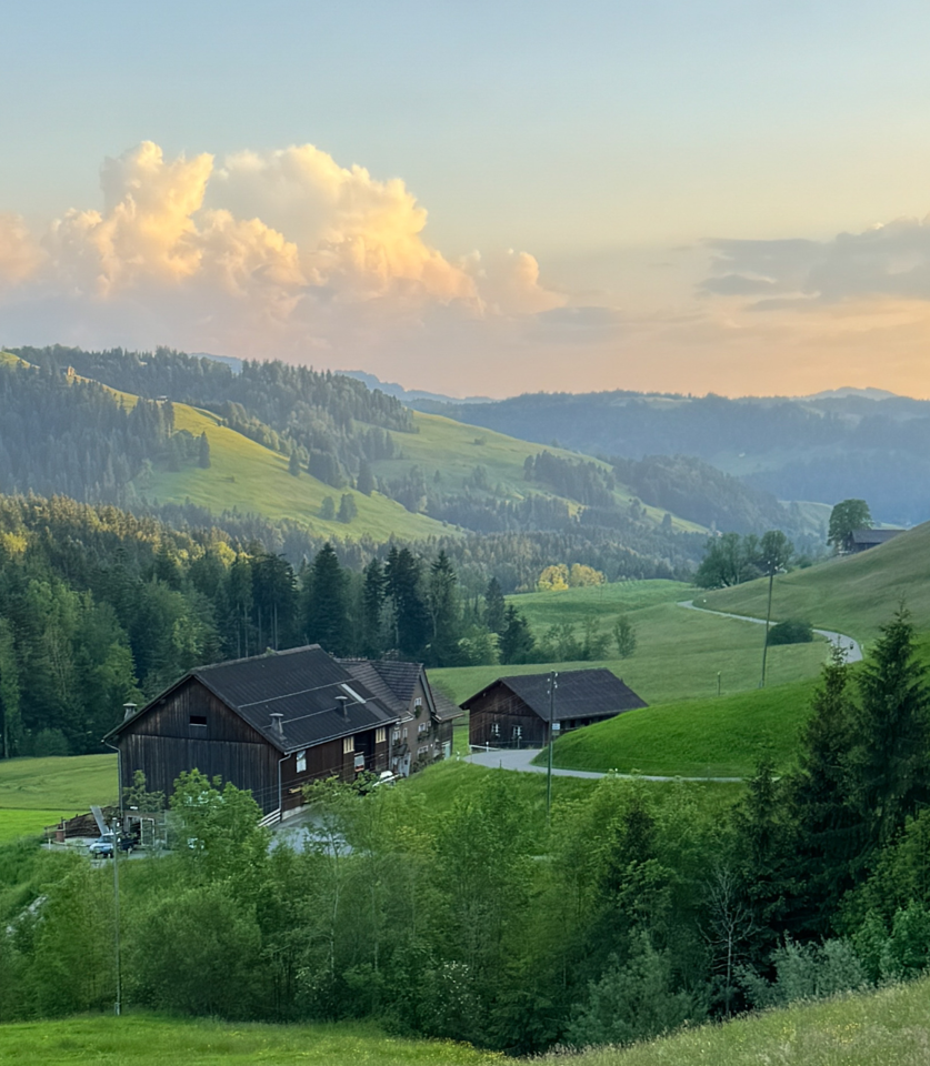 Appenzell landscape near Alpstein Clinic